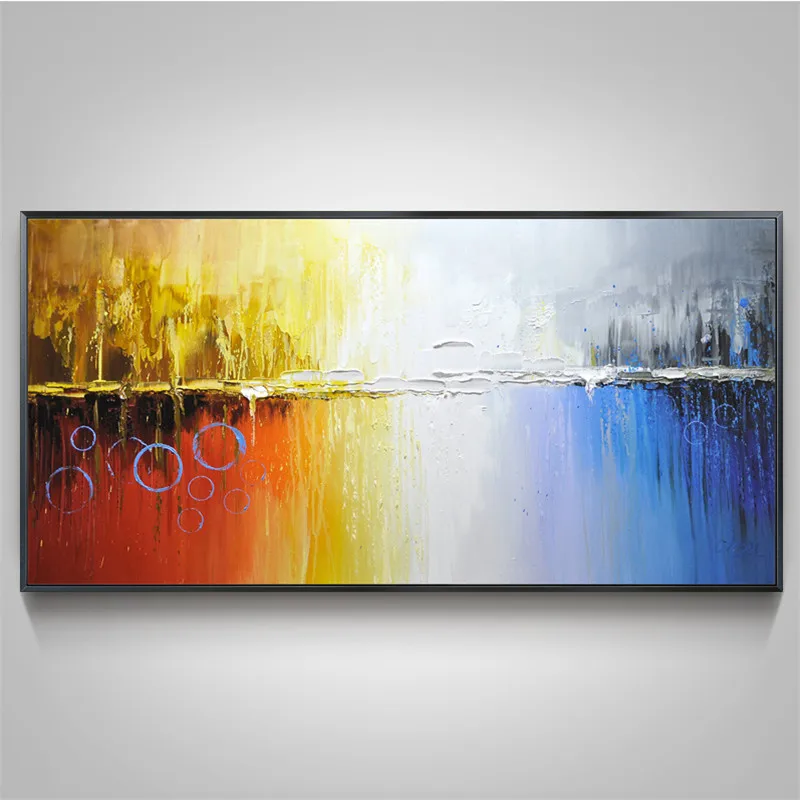 

100% Handpainted Color Tree Knife Modern Oil Painting On Canvas Wall Decor Wall Art Wall Pictures For Living Room Home Decor
