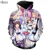Game Nekopara-sweat à capuche imprimé en 3D pour femmes et hommes hauts de Jogging, Anime, Chocolat, vanille, Streetwear, décontracté ► Photo 3/6