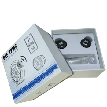 

Bluetooth Motorcycle Tire Pressure Monitoring System TPMS Phone APP Detection External Sensor-