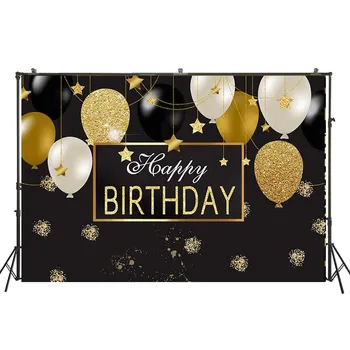 

HUAYI Colorful Ballons With Black Fabric Background Photography For Kids Adults Birthday Party Photoshoot Photography Props