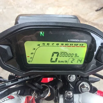 

Motorcycle Digital Light LCD Speedometer Odometer Tachometer W/ Speed Sensor 7 color display oil level meter Modern Universal