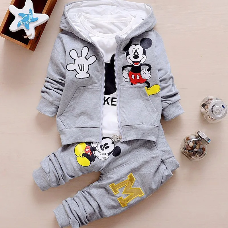 Новинка 2017 весенне-осенний Детский костюм-тройка Hitz в Корейском стиле для детей