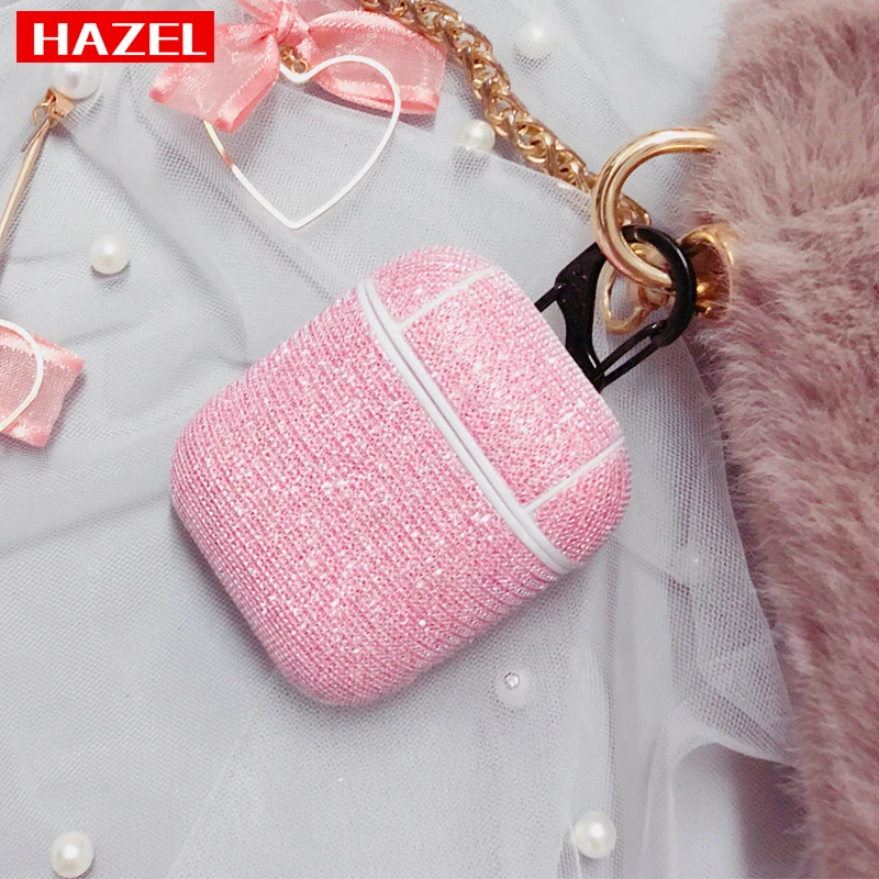 

HAZEL glitter all inclusive AirPods Case for AirPods 1 2 Cover personality Bluetooth Headset Charging Box Wireless Earphone Case