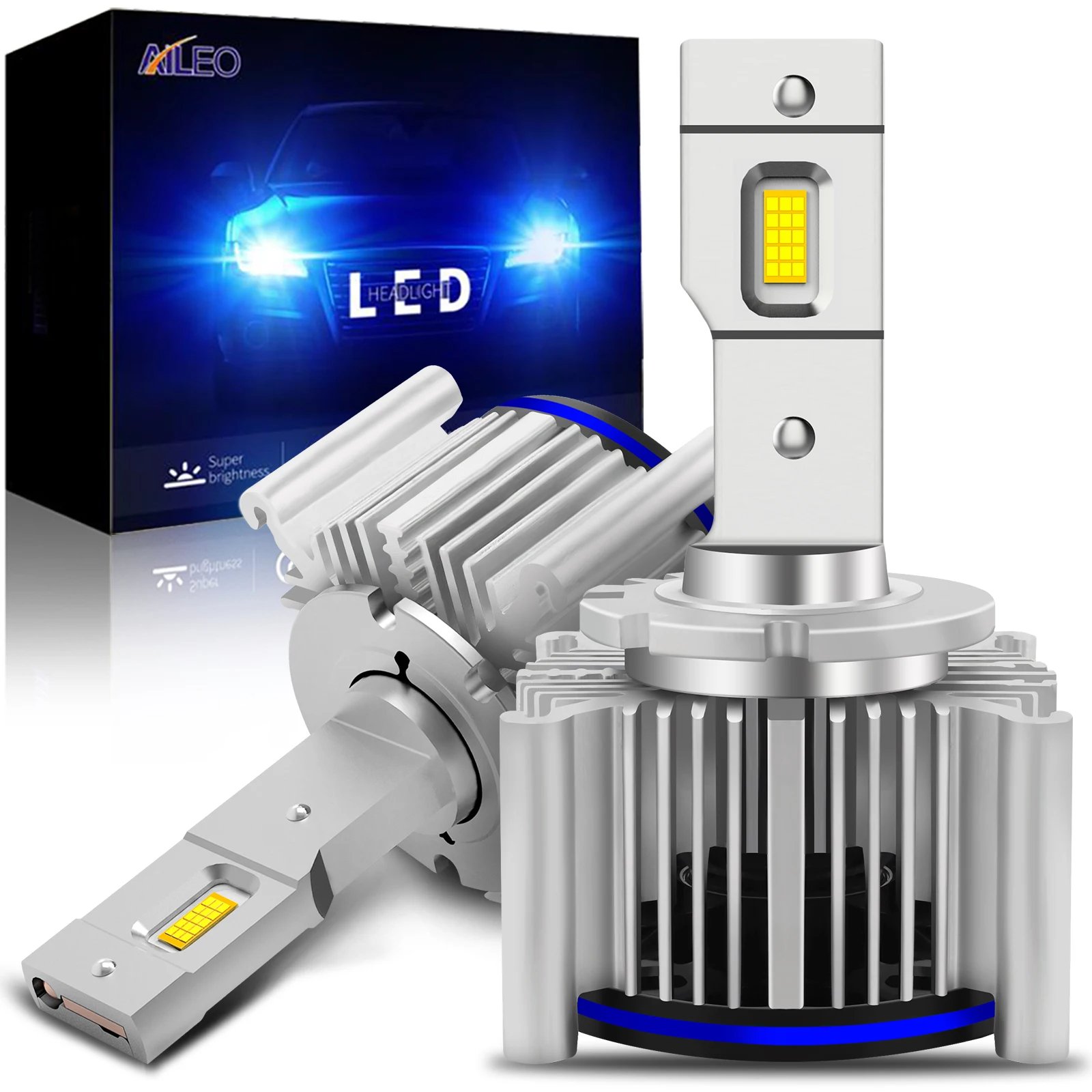 2pcs Car Led Headlight D1s D4s D2s 6000k Canbus D3s D2r D4r D5s D8s