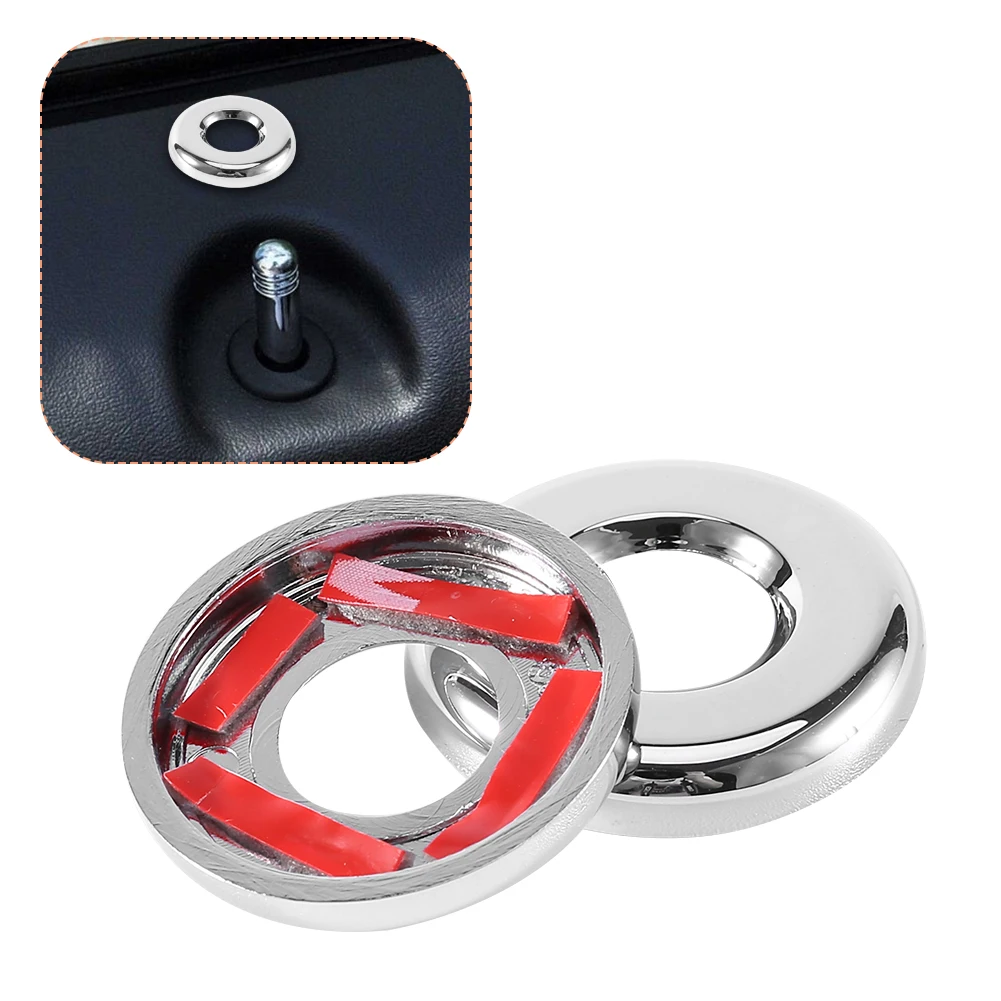 

Car Chrome Door Lock Trim Cover With Adhesive Tape For Jeep Patriot Compass 2007-2015 For Dodge Journey 2012-2015