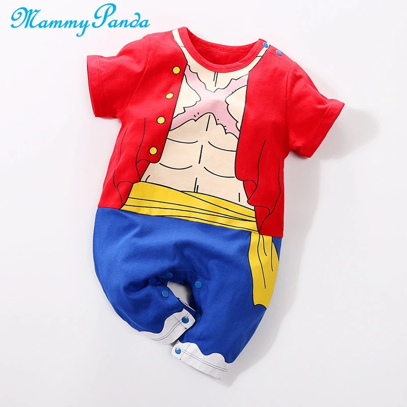 Mpanda One Piece Luffy Naruto Jumpsuits Baby Clothes Boy Romper Kids Bodysuit For Newborns Cotton Anime Monkey D Cloud Uzumaki Rompers Aliexpress