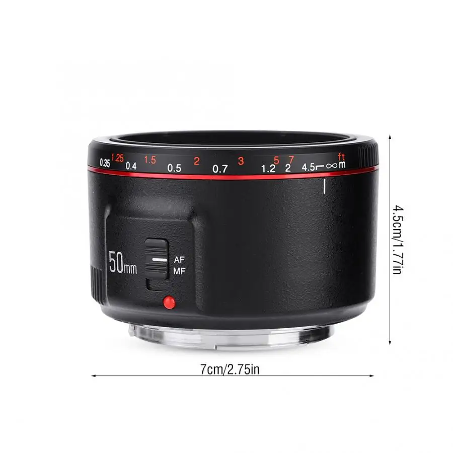 YN Lens 50 мм F1.8 объективы с большой апертурой AF MF полнорамочный объектив для Canon однообъективная зеркальная камера s EOS DSLR камера len accessori