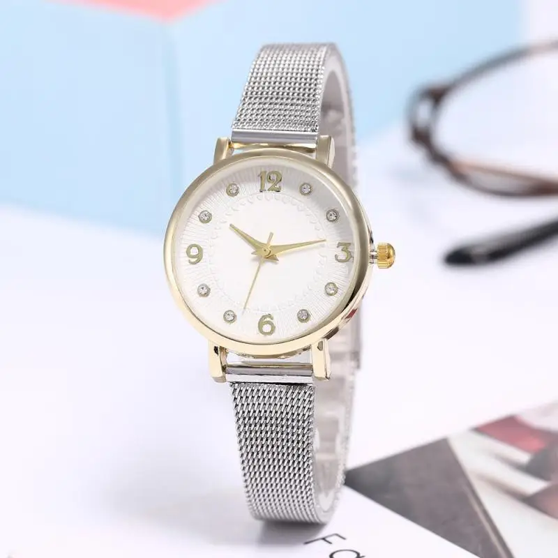Женские часы zegarek damski reloj hombre relojes para mujer, часы horloges vrouwen, модное серебряное Повседневное платье для женщин - Цвет: Color no.1