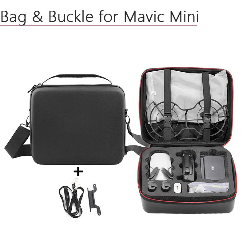 Flash Sale TAY Portable Waterproof PU Nylon Bag Carrying Case Storage Bag Hardshell Box Shoulder Bag with Buckle Bracket for DJI Mavic Mini 