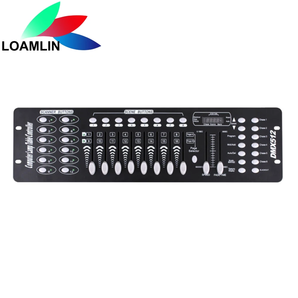 Nuovo Controller Dmx192 Led Apparecchiature Dj Dmx512 Illuminazione Da Palco Per Console Per Faretti A Testa Mobile Par Led Controller Dj