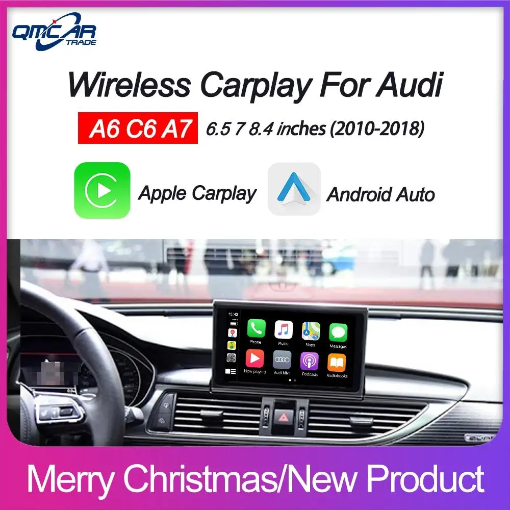 Беспроводной автомобильный интерфейс Apple CarPlay Android для Audi A6 C6 A7 2011 2018 с функцией