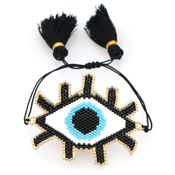 

Go2boho Turkish Evil Eye Bracelets Mexican Charm Bracelet For Women Finging MIYUKI Unique Pulseras Mujer 2020 New Making Jewelry