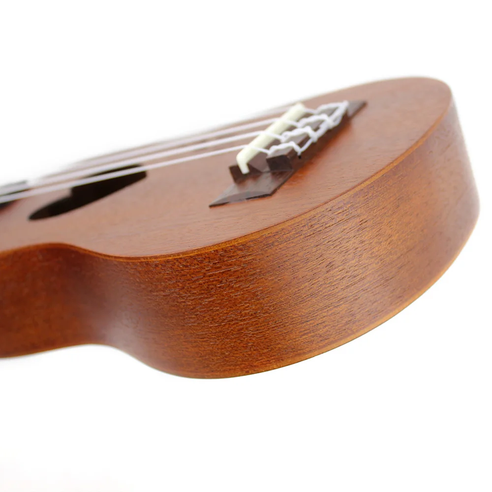 1" Мини Ukelele Укулеле ель/Sapele Топ палисандр гриф струнный инструмент 4 струны с Gig Bag