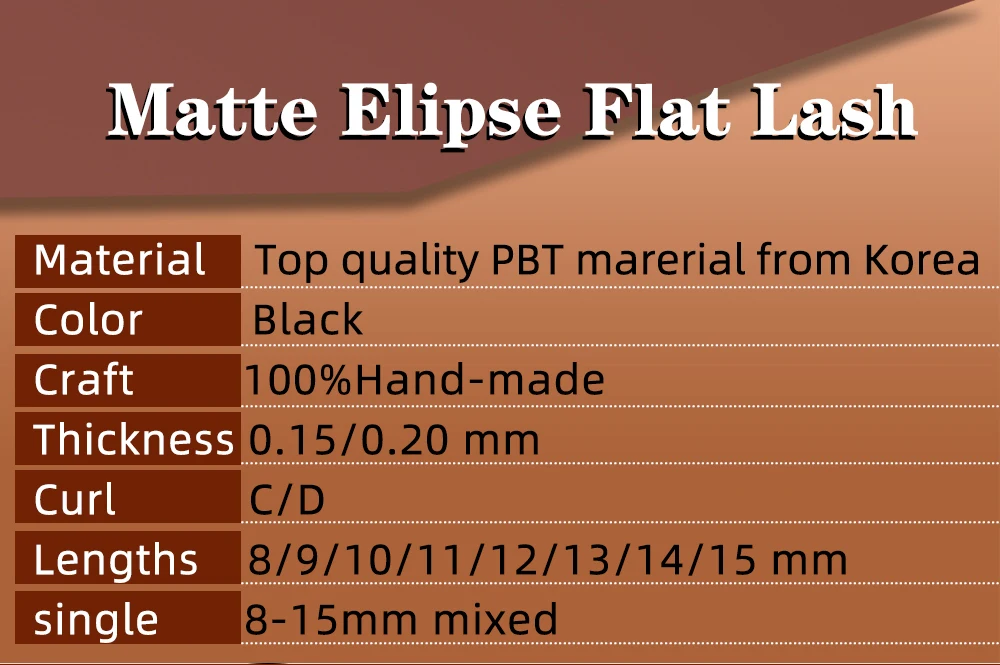 Description Picture 4 of itemLashonly Soft Matte Flat Ellipse Eyelash Extension Wholesale Mink False Cashmere Lashes Split Tips Faux Lash