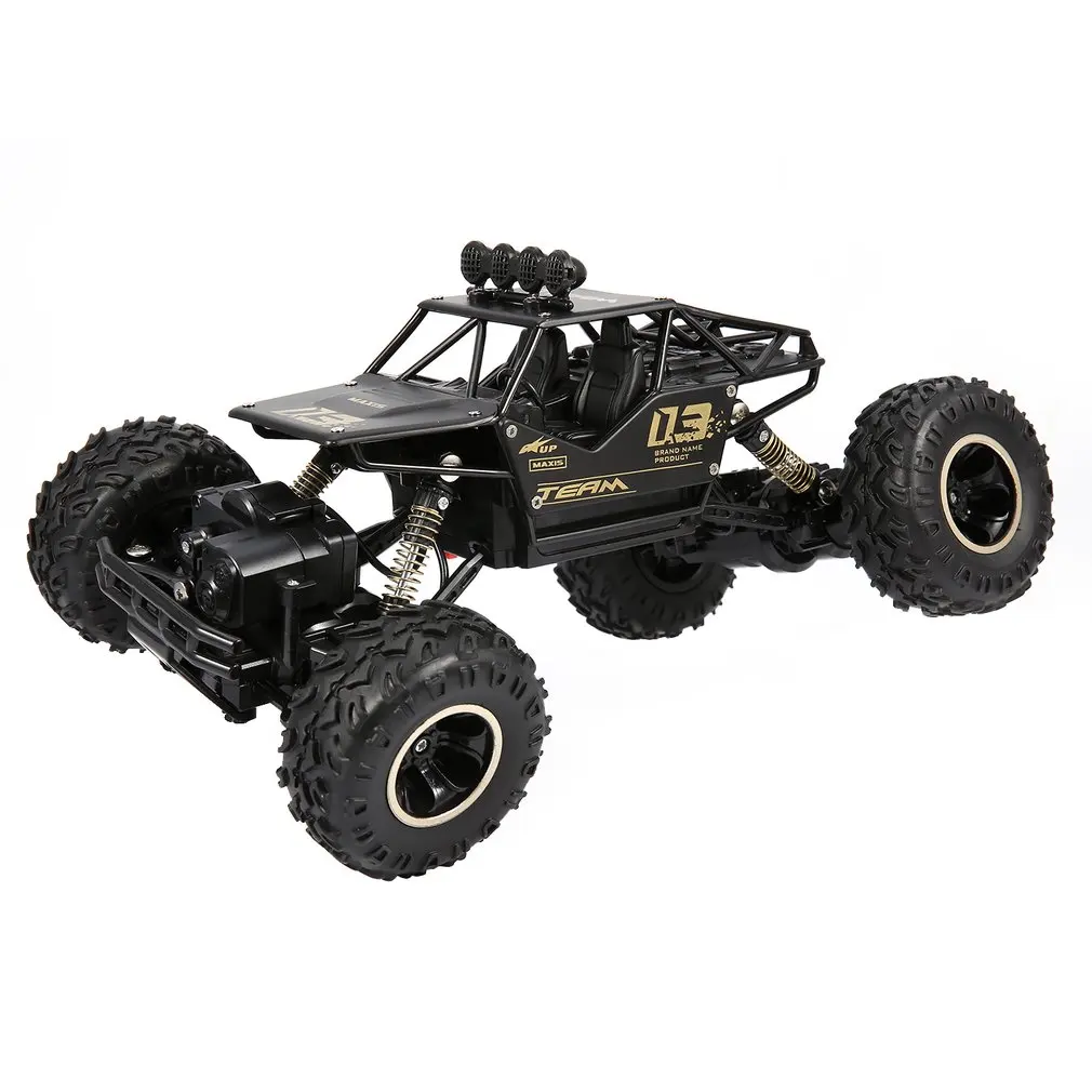 1/16 2,4 GHz сплав корпус Rock Crawler 4WD двойные двигатели внедорожный пульт дистанционного управления RC багги Bigfoot скалолазание автомобиль игрушки