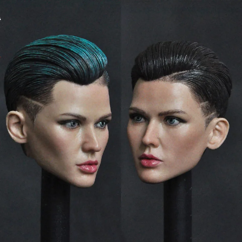 

MC001 1/6 Ruby Rose Head Sculpt PVC Female Head Carving Model Fit 12'' Soldier Action Figure Body Dolls