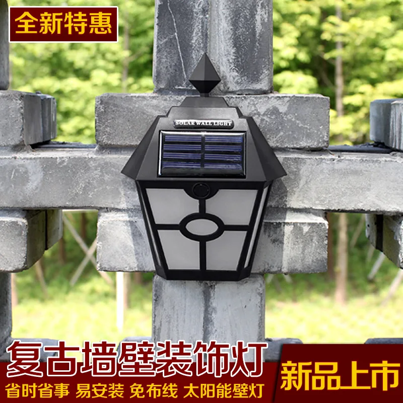 

Cross Border for Outdoor Landscape Lamp Solar Fence Lamp Hexagonal Wall Lamp Outdoor Courtyard Wall Lamp New Products Huge Benef