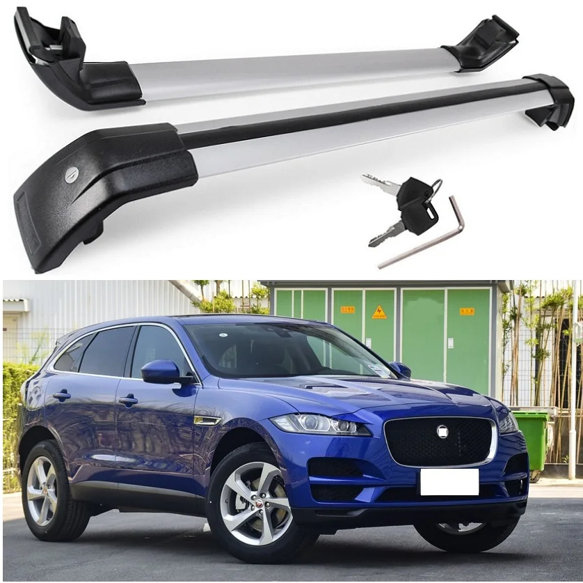 Good Quality for Jaguar F pace 2016-2020 baggage luggage rack roof rail cross bar topcargo carrier | Автомобили и мотоциклы