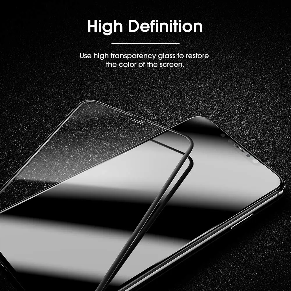 3D полное покрытие закаленное стекло протектор экрана для iPhone 11 Pro XR X XS Max 8 Plus 7 6 6S Защитная пленка аксессуары