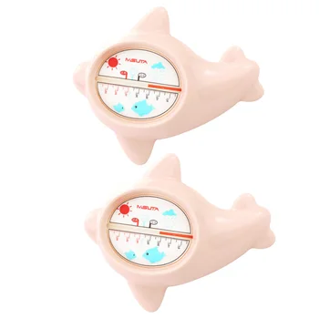 

2pcs Durable Cartoon Novel Tub Thermometer Water Thermometer Baby Toy