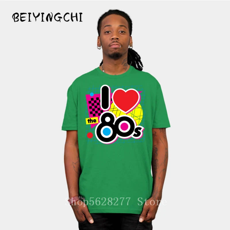 Birthday Gift I Love The 80s Mens T Shirt Romantic Outfit Fancy Dress Costume Fashion Men T Shirt Free Shipping Couple Top Tee T Shirts Aliexpress