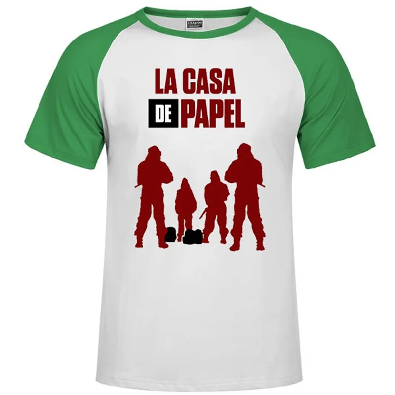 Одна деталь La Casa De Papel Мужская футболка Money Heist Tees сериал футболка женская короткий рукав House Of paper off white футболка