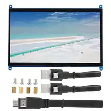 Przełącznik monitora lcd do wyświetlacza Raspberry Pi 1024X600 moduł ekranu dotykowego HD wielofunkcyjny kontroler monitora lcd 10in