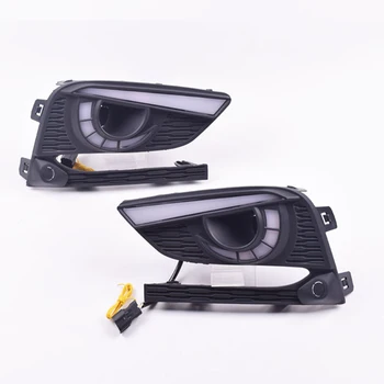 

DRL For Chevrolet Cruze 2016 2017 2018 Daytime Running Lights Fog Lamp Cover Headlight 12V Daylight Yellow Signal for Chevy