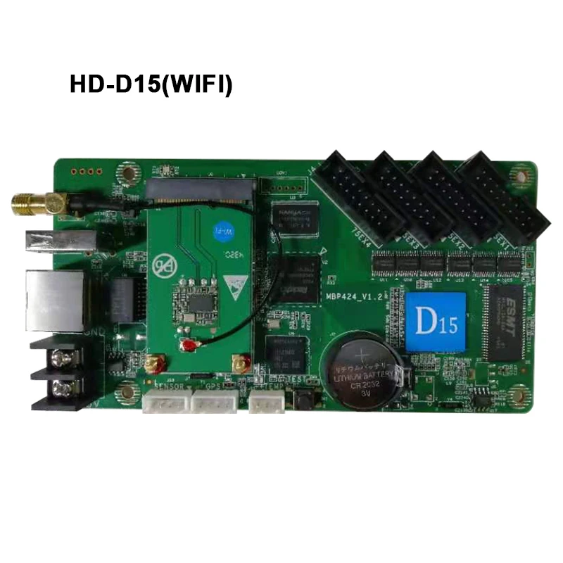 Huidu D15 full color control card can choice wifi module D16 D35 D36 D18