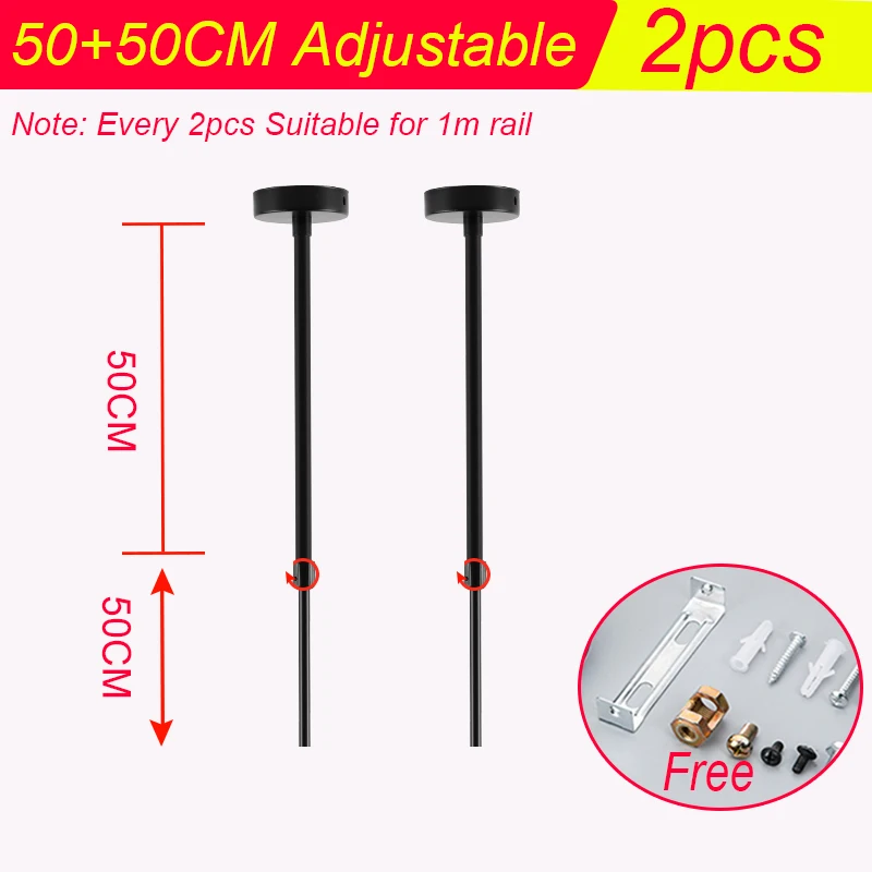 Description Picture 5 of itemWhole Set Led Track Light Rail 0.5/1M Spot Light Led 12/20/30/40W Track Lighting System Fixtures Spotlight Home Shop Living Room