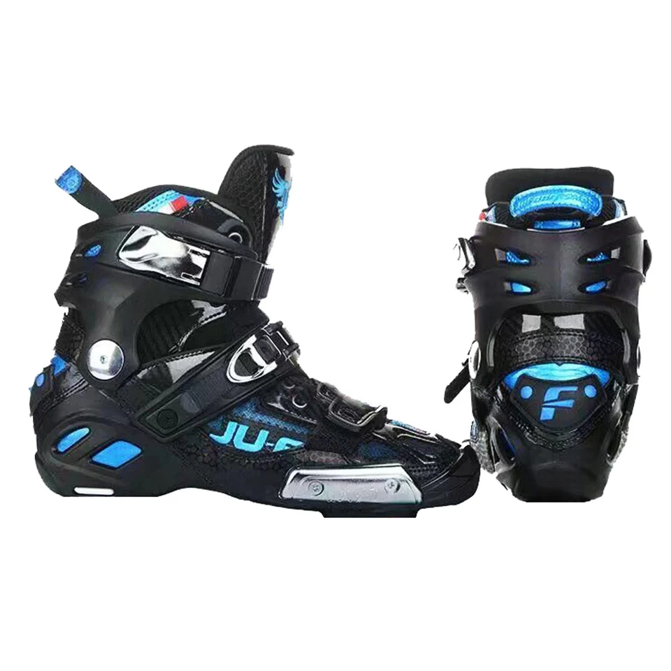 Inline Skates Boots War Wolf 165mm Distance Up High Ankle Semi-solft For Slalom Patines Speed