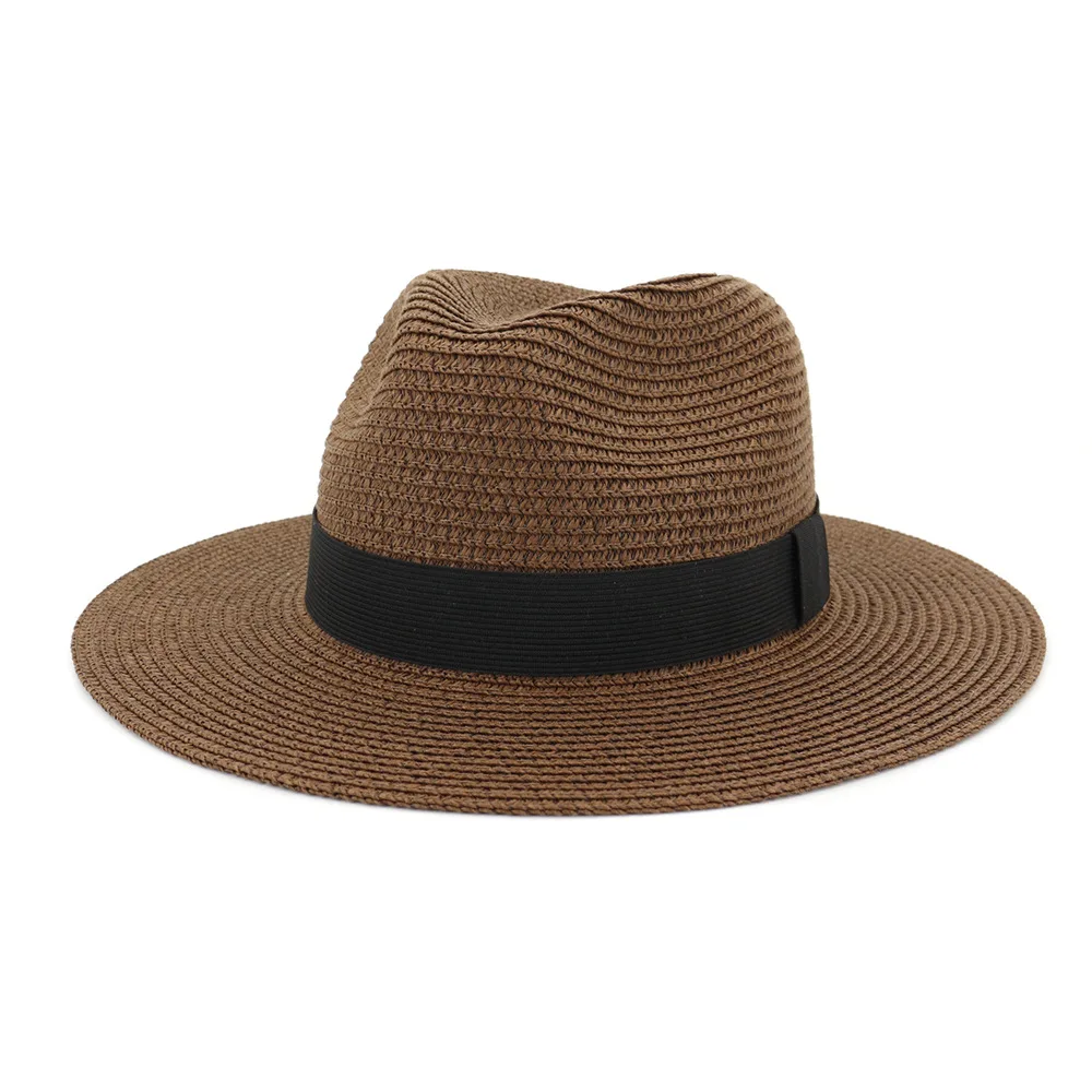 Ladies jazz straw hat outdoor sun hat straw hat outdoor summer hat personalized bonnet HA03
