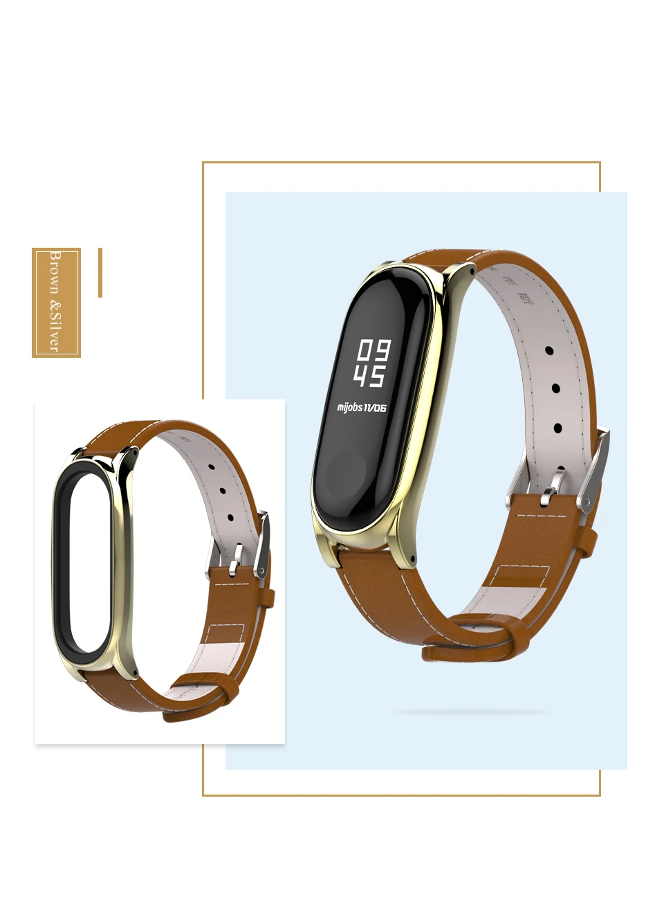 pulseira para xiaomi miband pulseira de couro genuíno para reposição