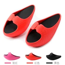 

Slimming Women's fitness weight loss massage slippers body sculpting sneakers wedge platform swing shoes foot spa