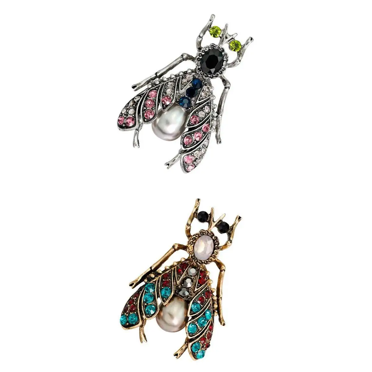 2 X Honeybee Insect Brooch Christmas Gifts For, Wife, Mother, Couple, Valentine