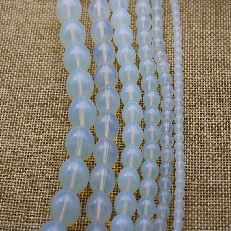 

1 strand Natural Opal Stone Loose Spacer Beads for DIY Jewelry Making 4 6 8 10 12 14mm fit Charm Bracelet DIY Jewelry Findings