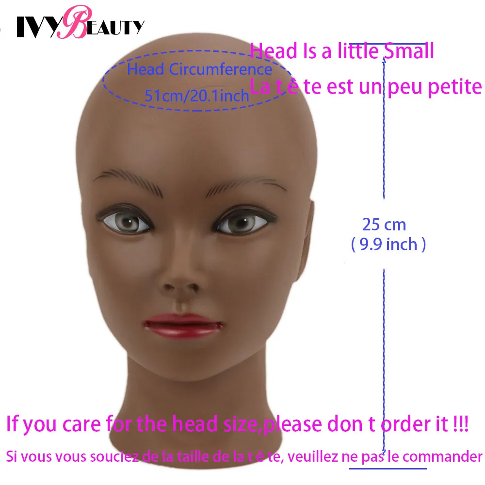 New Female Bald Mannequin Head With Stand Holder Cosmetology Practice African Training Manikin Head For Hair Styling Wigs Making - Image 2