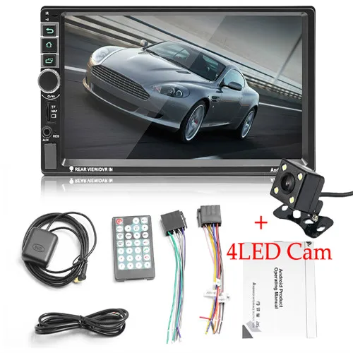 SWM 8802GPS радио автомобиля Android аудио плеер Зеркало Ссылка/Wifi 3g/USB/обратное изображение/рулевое колесо управление Handsfree Авторадио - Цвет: with 4led camera