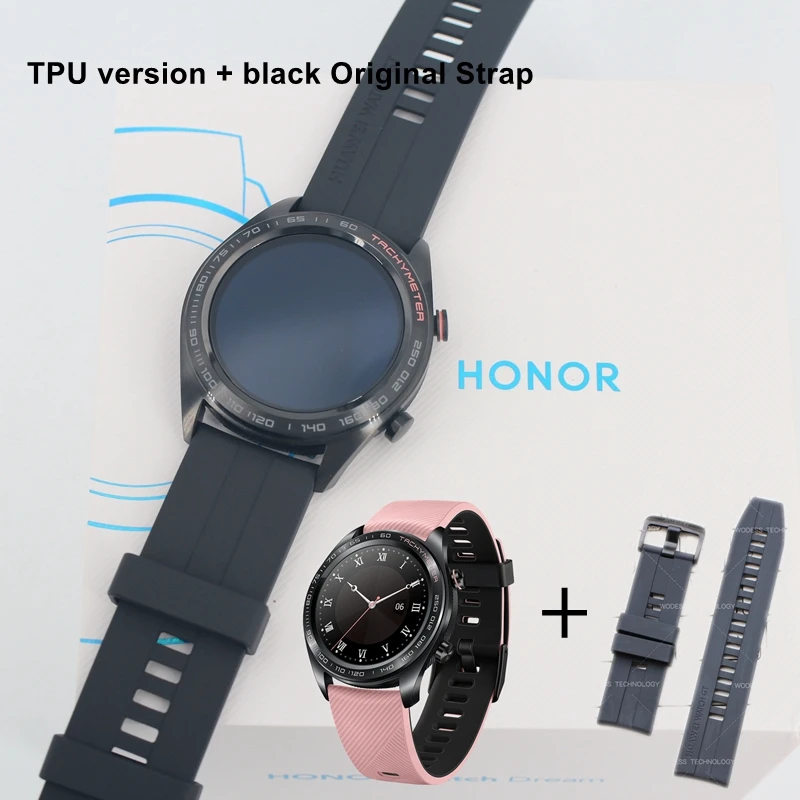 Add Black Strap Оригинальные Смарт-часы huawei Honor Dream с несколькими спортивными режимами спортивные часы для леди с контролем сердечного ритма в реальном времени - Цвет: Add Black Strap