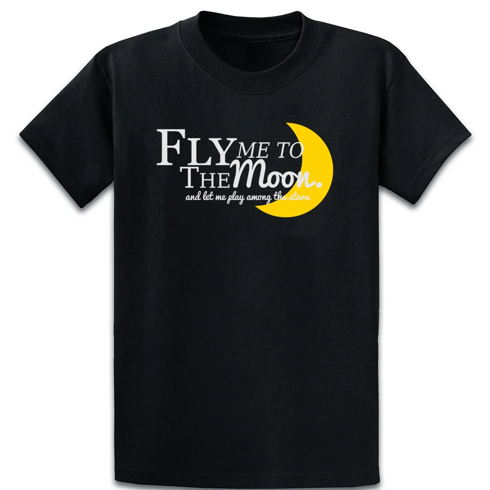 Футболка Fly Me To The Moon хлопковая S 5xl с забавным принтом крутая летняя футболка