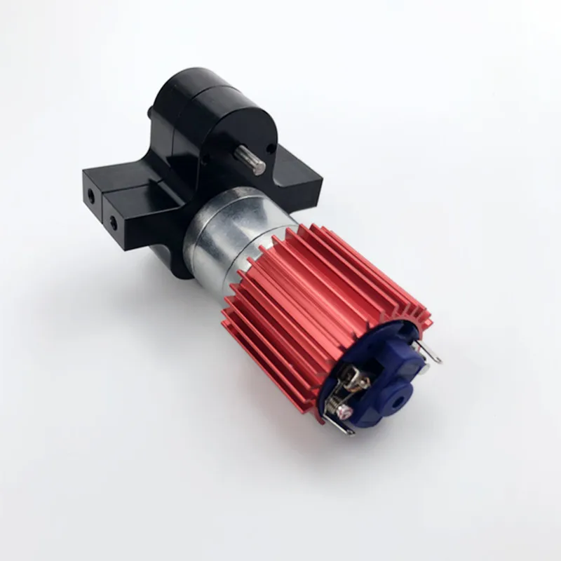 370 Brushed Motor+Alloy Heat Sink Gear Box Set with Steel Gears for WPL Henglong C14 C24 B14 B24 B16 B36 4X4 6X6 Upgraded Parts