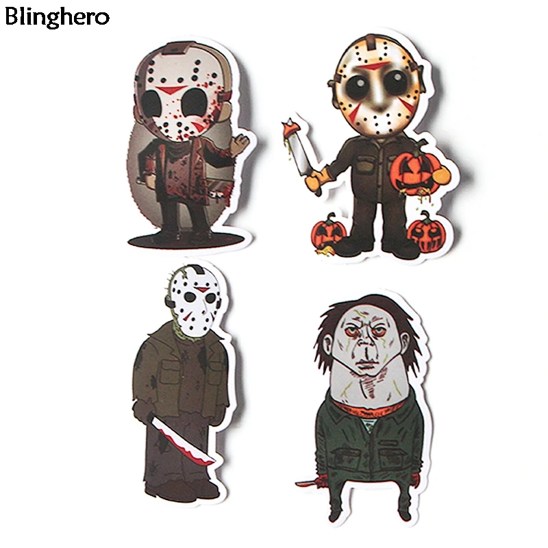 20 компл./лот Blinghero грубые убийцы 37 шт./компл. Майкл Майерс наклейки декор для фотографий коллекция багажа Скейтборд Наклейки BH0115