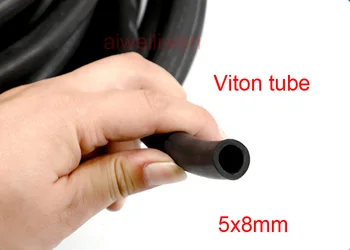 

5x8mm 5mm id Fluorine rubber hose FKM tube Viton tubing FPM pipe acid-base heat oil resistant fluororubber tube