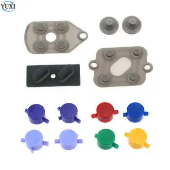 

YuXi For Nintend SNES Replacement Conduction Conductive Rubber Button Contact A B D-Pad + Plastic Buttons A B X Y For SFC
