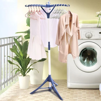 

Clothes Hanger Collapsible Storage Holders Portable Indoor Folding Tripod Clothes Drying Rack for Balcony Hanging Laundry
