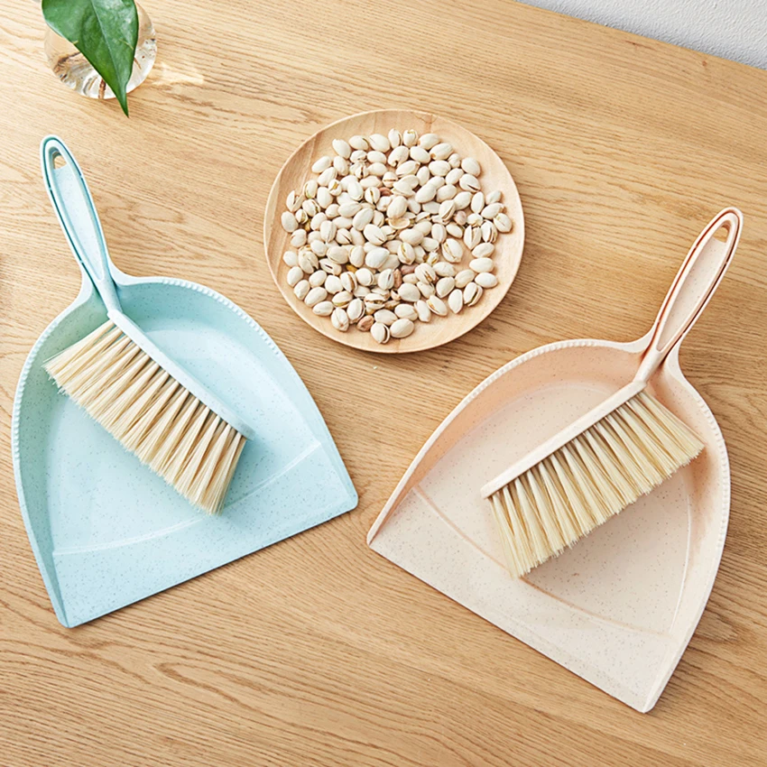 Mini Hand Broom and Dustpan Combo Ergonomic Brush Design Dustpan and