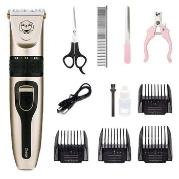 

Pet Clipper Dog Teddy Hair Cordless Shaver Push Beauty Shaver Electric Cutting Machine Barber Push Knife Quiet Charging