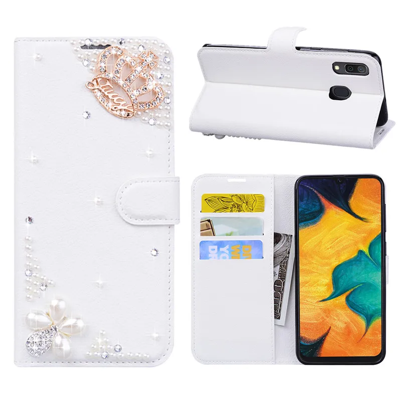 Кожаный чехол книжка с ремешком для телефона Huawei P20 Pro P30 P40 lite E Case 9A Honor 9 20 8A 7A 8X P Smart