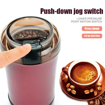 

Electric Coffee Grinder Mini Kitchen Powerful Spice Nuts Seeds Coffee Bean Grind Machine H99F