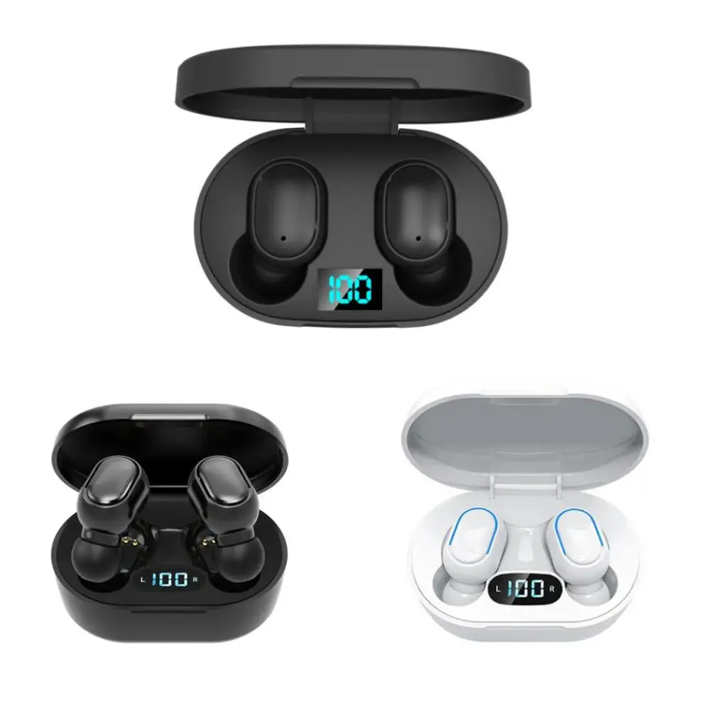 SOUMETIN E6S E7S TWS Wireless Earbuds BT5.0 Earphone Bass In-Ear Headset LED Display With Mic Handsfree for Phone | Электроника